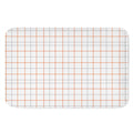 White Halloween Tattersall Pattern Print Indoor Door Mat