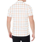 White Halloween Tattersall Pattern Print Men's Shirt