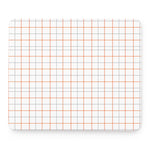 White Halloween Tattersall Pattern Print Mouse Pad