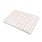 White Halloween Tattersall Pattern Print Pet Cooling Mat Cover