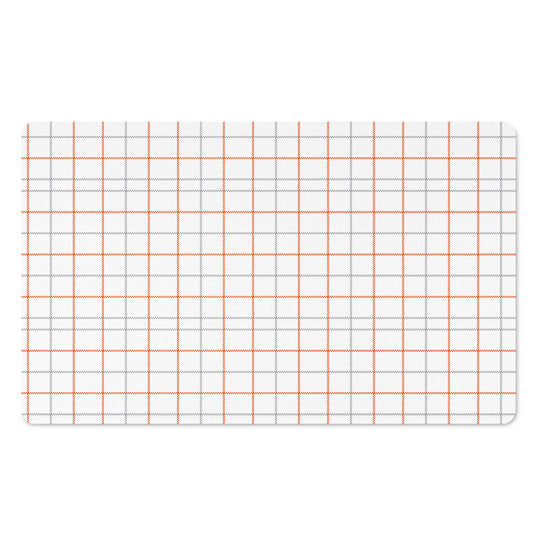 White Halloween Tattersall Pattern Print Polyester Doormat