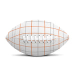 White Halloween Tattersall Pattern Print Rugby Ball