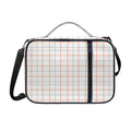 White Halloween Tattersall Pattern Print Shoulder Strap Bible Bag