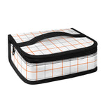 White Halloween Tattersall Pattern Print Small Lunch Bag