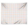 White Halloween Tattersall Pattern Print Tapestry