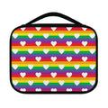 White Heart On LGBT Pride Striped Print Classic Bible Case