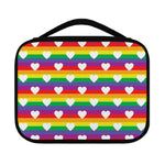 White Heart On LGBT Pride Striped Print Classic Bible Case