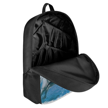 White Horse Painting Print 17 Inch Backpack