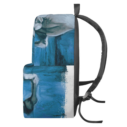 White Horse Painting Print Backpack