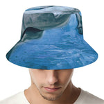 White Horse Painting Print Bucket Hat