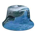 White Horse Painting Print Bucket Hat