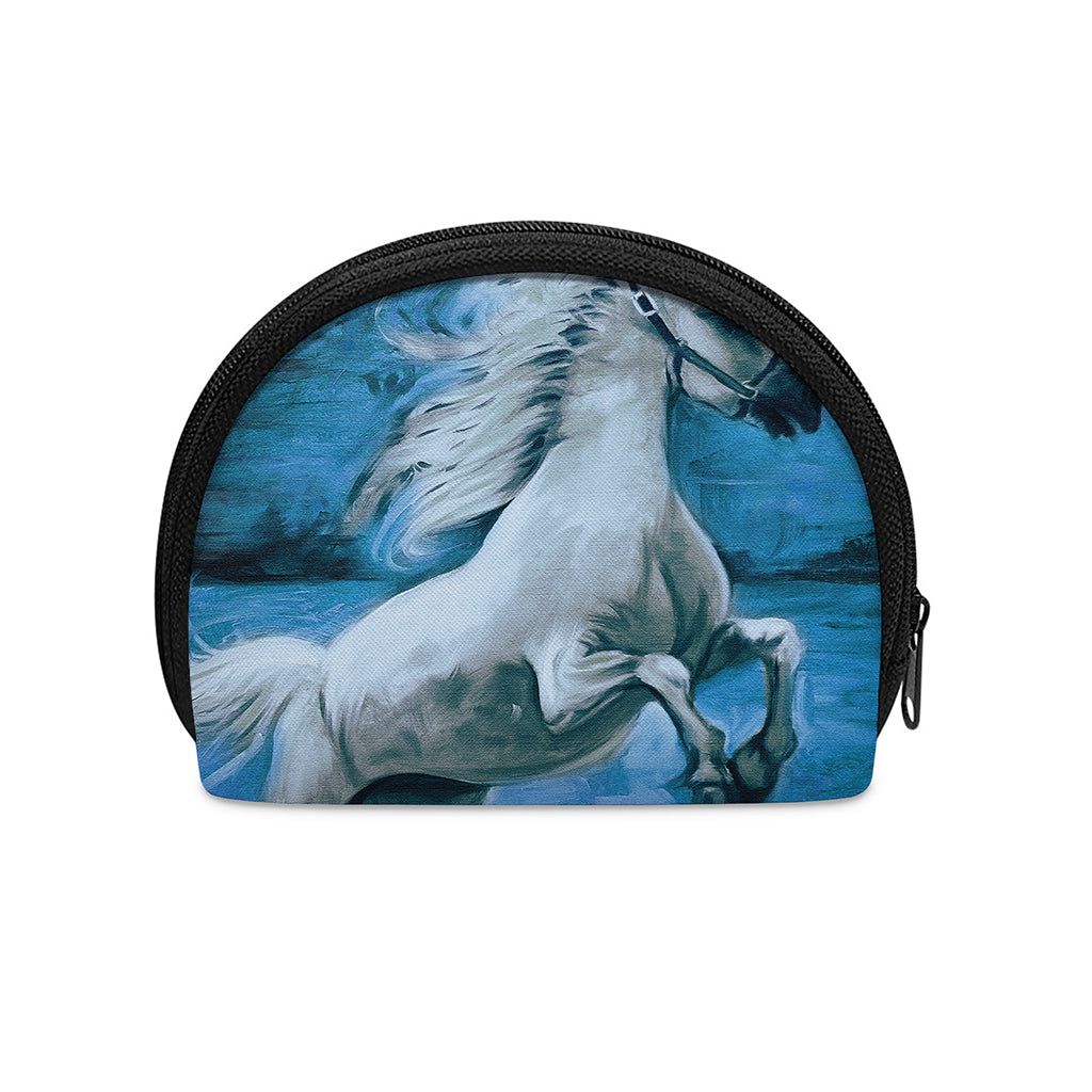 White Horse Painting Print Coin Purse