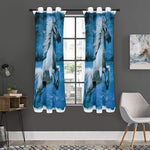 White Horse Painting Print Curtain