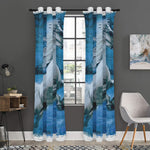 White Horse Painting Print Curtain