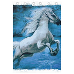 White Horse Painting Print Curtain