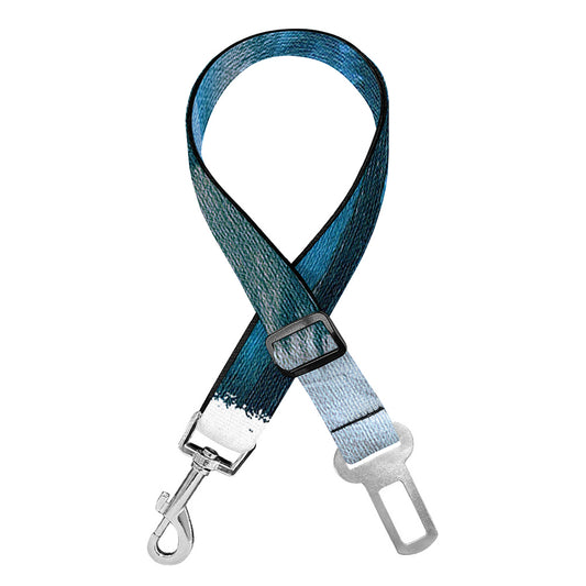 White Horse Painting Print Dog Seat Belt