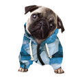 White Horse Painting Print Dog Zip Up Hoodie