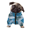 White Horse Painting Print Dog Zip Up Jacket