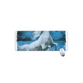 White Horse Painting Print Extended Mouse Pad