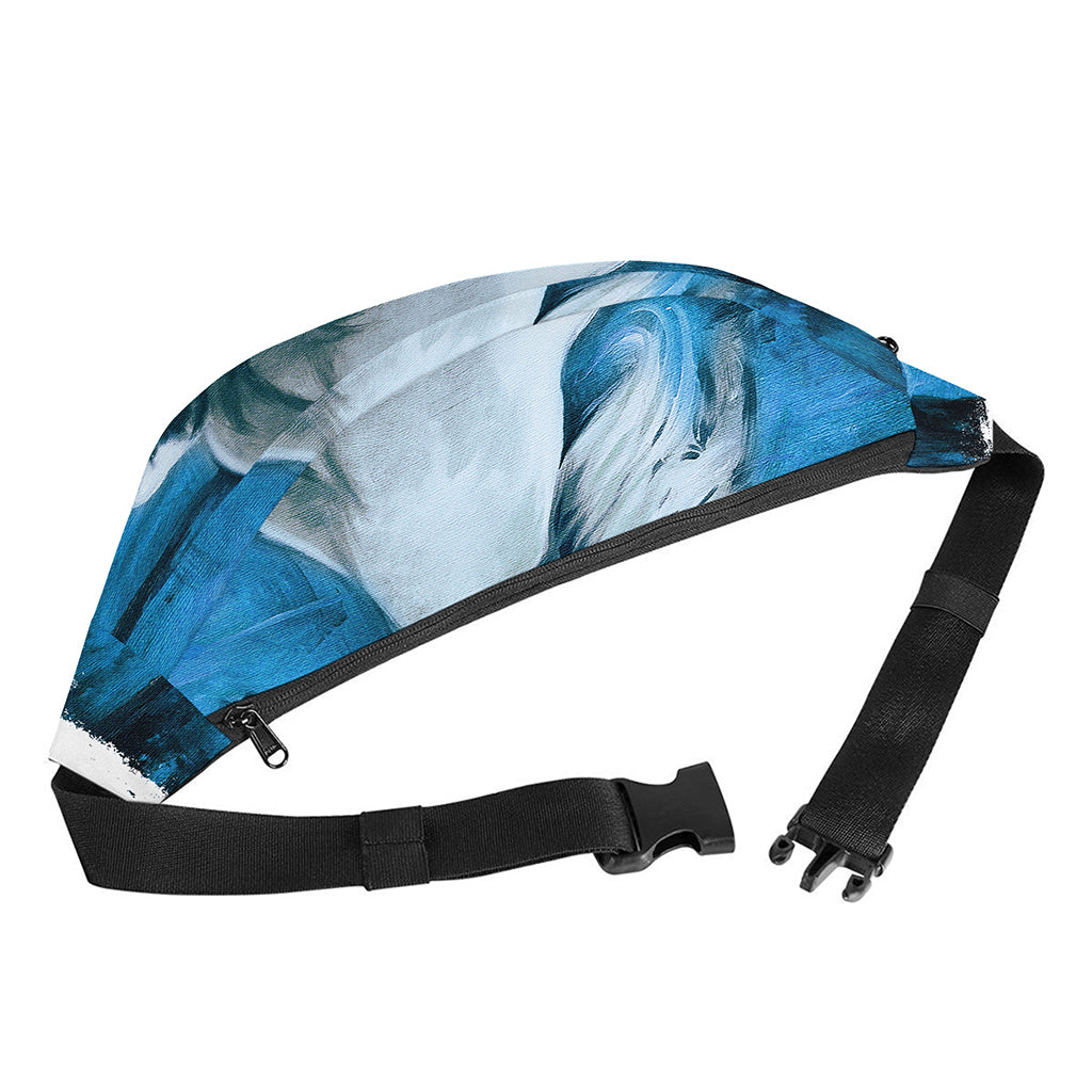 White Horse Painting Print Fanny Pack