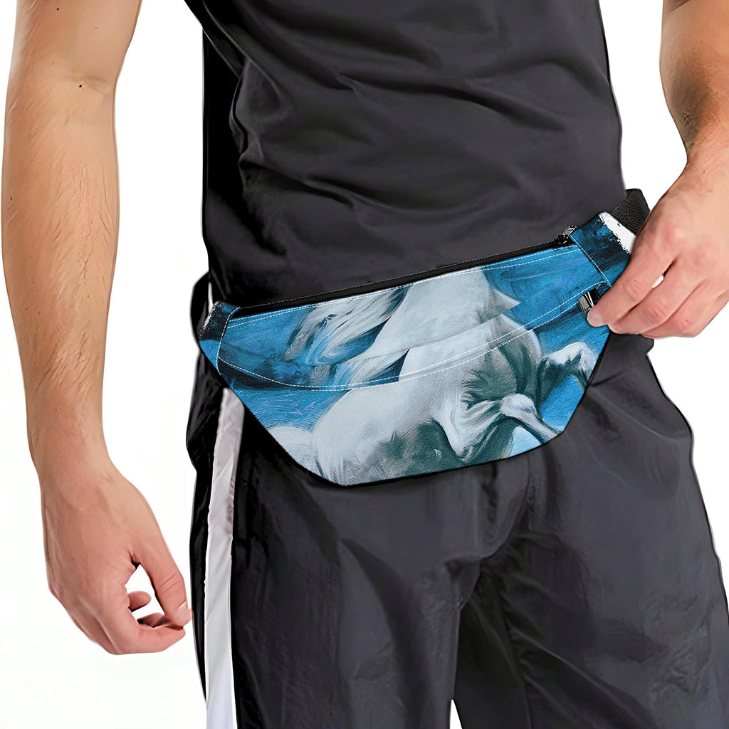 White Horse Painting Print Fanny Pack