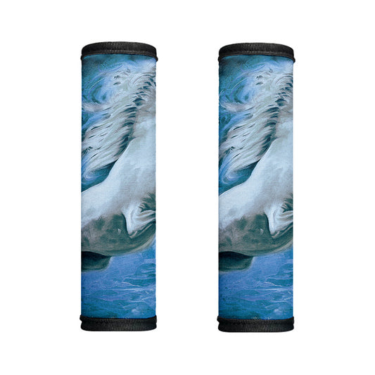White Horse Painting Print Handle Covers