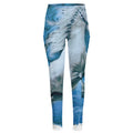 White Horse Painting Print High-Waisted Pocket Leggings