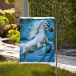 White Horse Painting Print House Flag