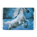 White Horse Painting Print Indoor Door Mat