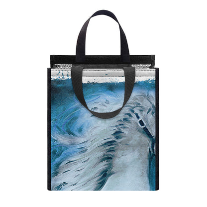 White Horse Painting Print Insulated Lunch Tote