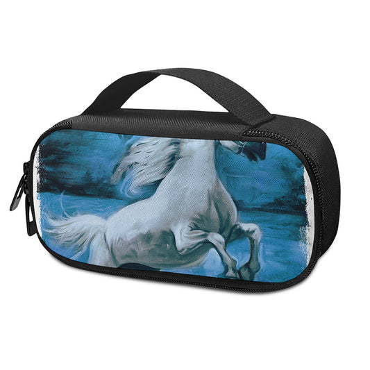 White Horse Painting Print Insulin Cooler Travel Case