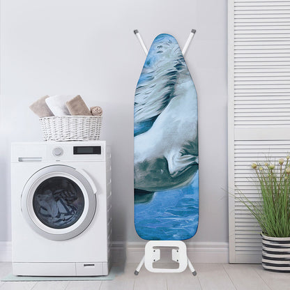 White Horse Painting Print Ironing Board Cover
