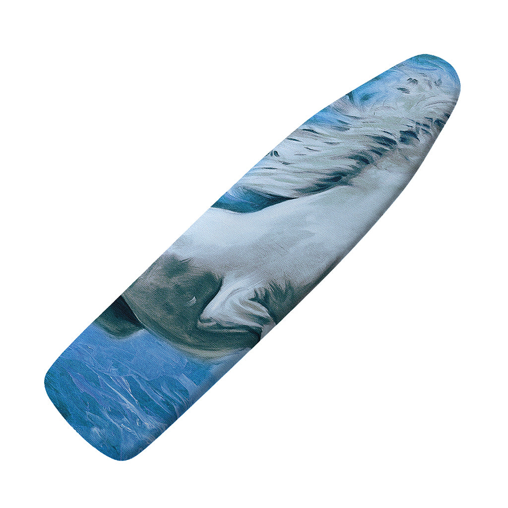 White Horse Painting Print Ironing Board Cover