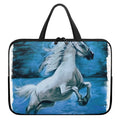 White Horse Painting Print Laptop Sleeve With Handle