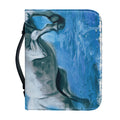 White Horse Painting Print Leather Bible Cover