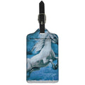 White Horse Painting Print Luggage Tag