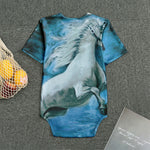 White Horse Painting Print Men's Bodysuit