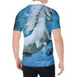 White Horse Painting Print Men's Shirt