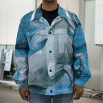 White Horse Painting Print Men's Shirt Jacket