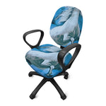 White Horse Painting Print Office Chair Cover