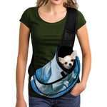 White Horse Painting Print Pet Sling Carrier