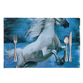 White Horse Painting Print Placemat