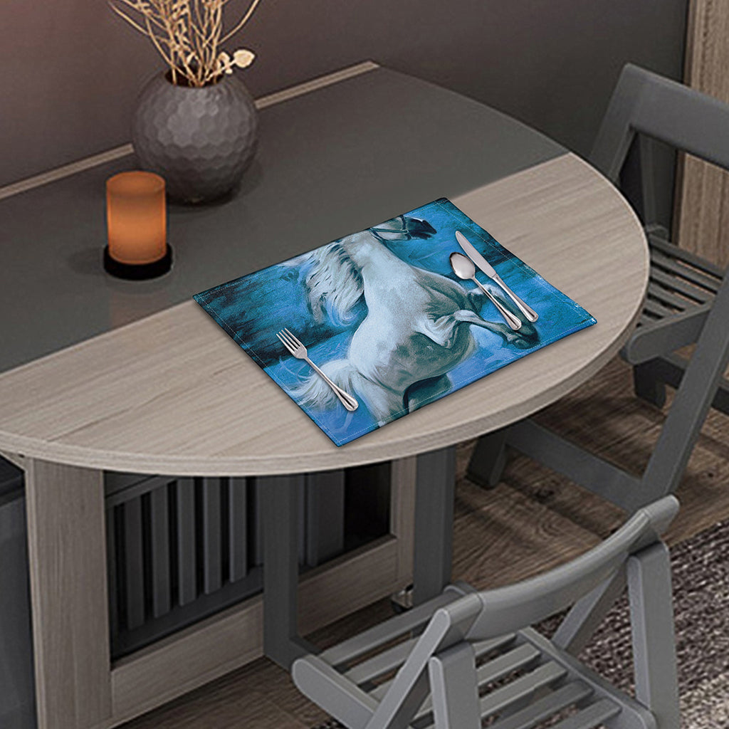 White Horse Painting Print Placemat