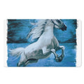 White Horse Painting Print Polyester Doormat