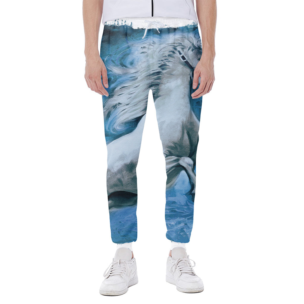 White Horse Painting Print Scuba Joggers