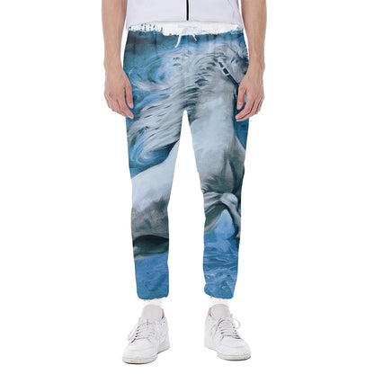 White Horse Painting Print Scuba Joggers