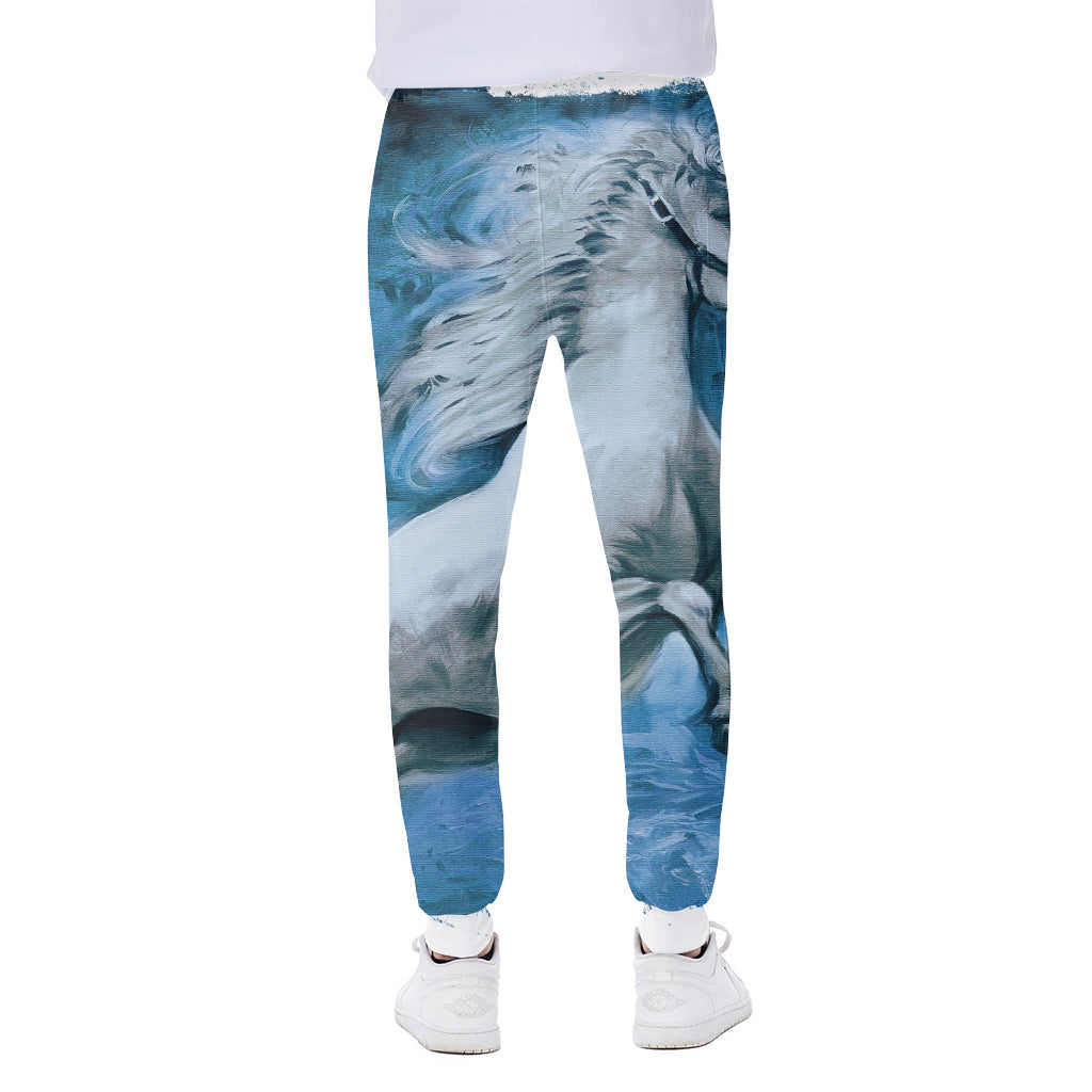 White Horse Painting Print Scuba Joggers