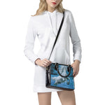 White Horse Painting Print Shoulder Handbag