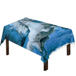 White Horse Painting Print Tablecloth