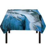 White Horse Painting Print Tablecloth